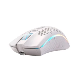 Mouse Gamer Inalámbrico Redragon Storm Pro M808-KS RGB Blanco