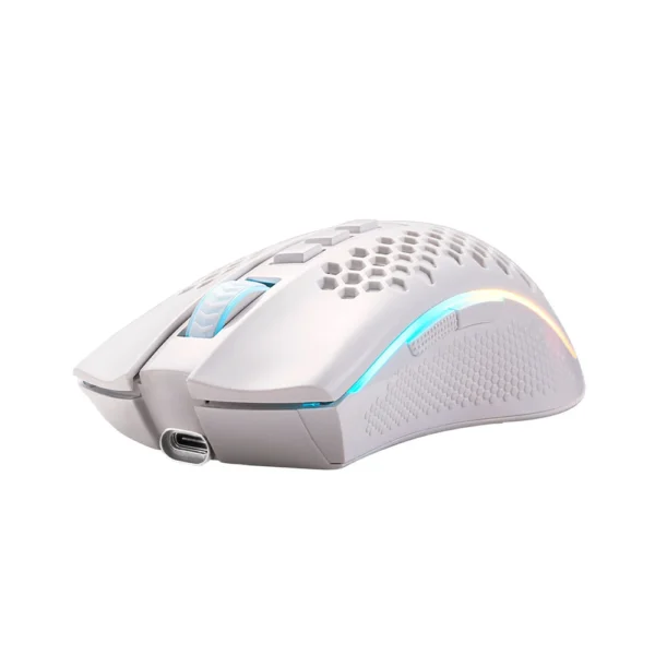 Mouse Gamer Inalámbrico Redragon Storm Pro M808-KS RGB Blanco