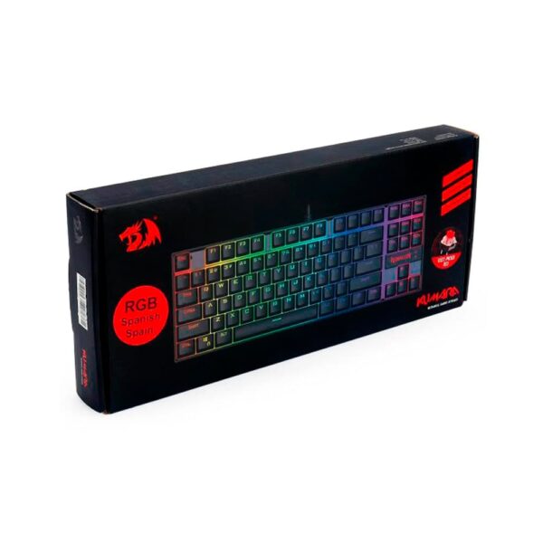 Teclado Gamer RGB Redragon Kumara Negro | En español | Red Switch