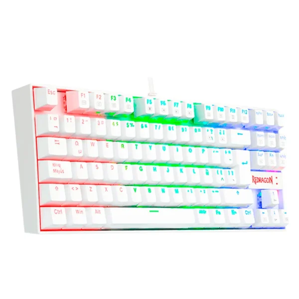 Teclado Gamer RGB Redragon Kumara Blanco | En español | Red Switch