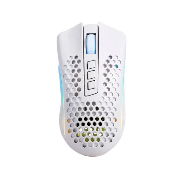 Mouse Gamer Inalámbrico Redragon Storm Pro M808-KS RGB Blanco