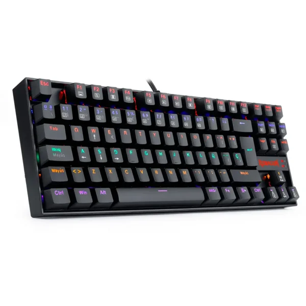 Teclado Gamer Kumara Rainbow Negro | En español | Red Switch