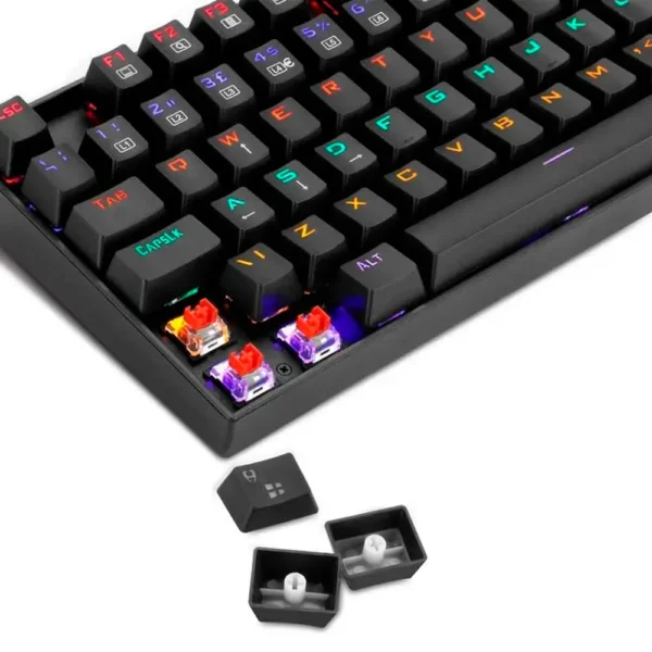 Teclado Gamer Redragon Mitra RGB Negro | Español | Red Switch