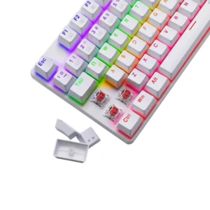 Teclado Gamer T-Dagger Bora Rainbow Blanco | Español | Red Switch
