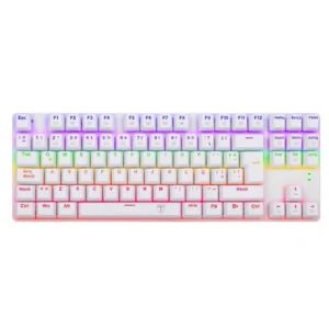 Teclado Gamer T-Dagger Bora Rainbow Blanco | Español | Red Switch